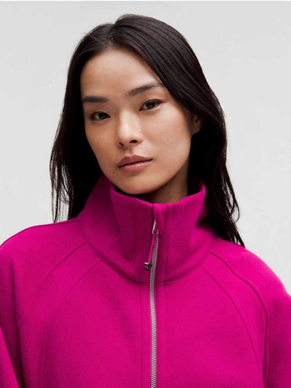 Lululemon Scuba Oversized Funnel-Neck Half Zip *Long Ripened Raspberry Size M/L - Picture 7 of 10